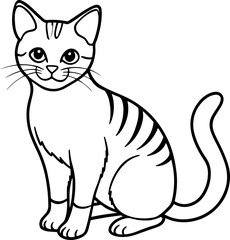 vector illustration of a cat