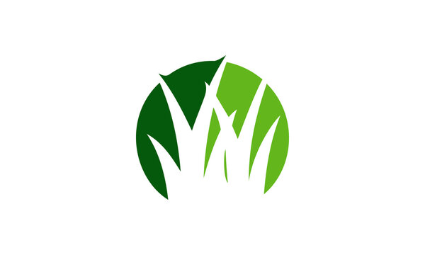Agriculture Farm Logo, Nature logo, Letter leaf logo