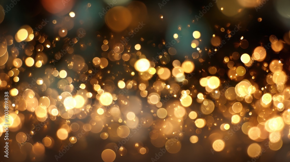 Poster soft golden bokeh lights fill the air, creating a warm and festive atmosphere. this enchanting displ