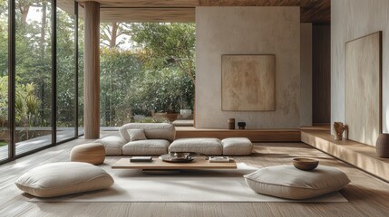 Sophisticated interior design aesthetics with minimalism, functionality, lighting, and sustainable materials for professional spaces and modern architecture