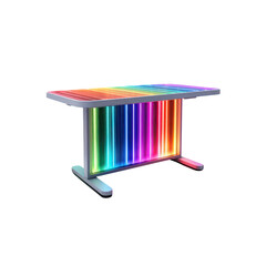 Modern Illuminated Rainbow Table - Contemporary Furniture Design