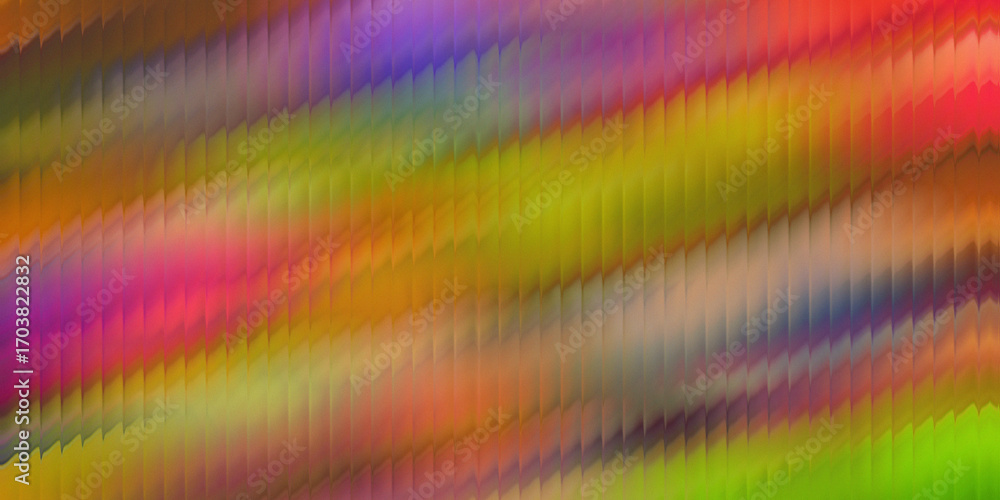 Poster abstract pixelated background with vibrant rainbow color palette offering a dynamic and modern visua