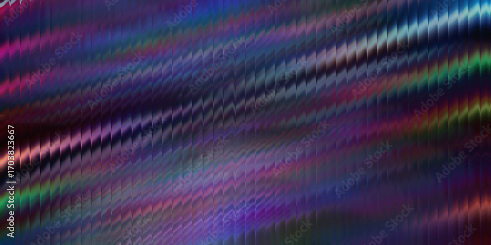 Poster abstract digital art featuring dynamic streaks of color and textured wavy patterns in deep purple an