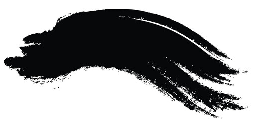 Black dog silhouette with a grunge vector paint splatter texture border for illustration design art