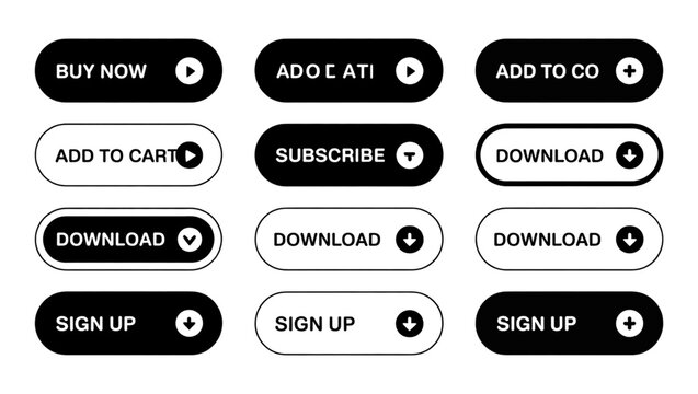  Call to Action Buttons in Modern Flat UI Design
