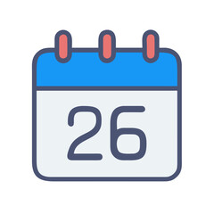 Calendar Icon with the Date 26