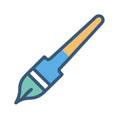 Stylized Paintbrush Icon