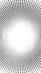Abstract circular halftone pattern