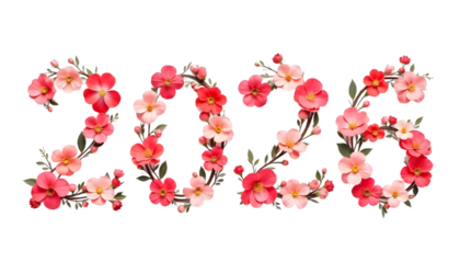 “Floral 2026 design with pastel flowers and soft spring vibes.”