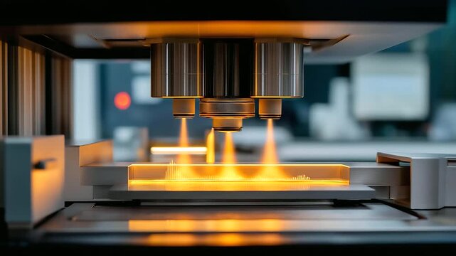 Differential scanning calorimeters heat samples in a materials lab with pans sealing temperatures ramping heat flows graphing and baselines calibrating captured in a thermal
