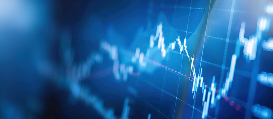 Market Analytics: A dynamic financial chart illustrates the intricacies of market trends, providing insights into economic data and stock movements.