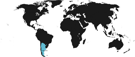 Argentina Vector Map Outline SVG