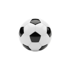Obraz premium PNG eines klassischen schwarz-weißen Fußballballs, freigestellt.