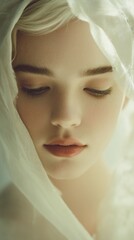 Serene Expression of Soft Emotion within Silent Contentment
