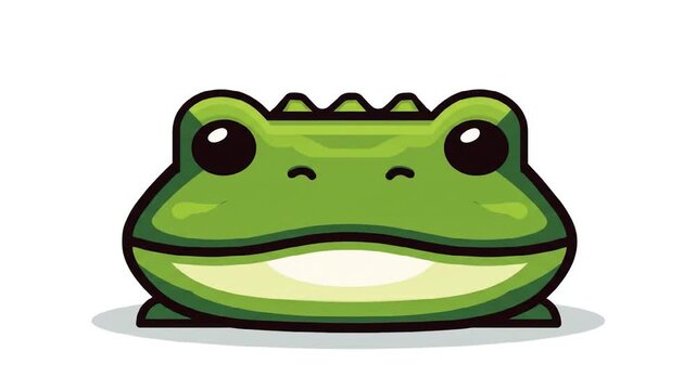 Cute cartoon frog
