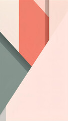 Mobile Wallpaper 4K - Abstract geometric composition with overlapping shapes in pastel colors, creating a modern design.