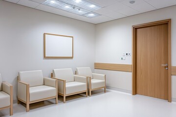 Modern waiting area in a healthcare facility
