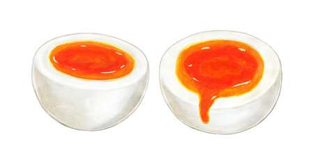 半熟たまごのイラスト