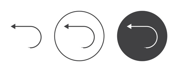 Undo icons vectors for web designs.
