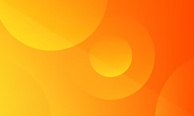 Abstract orange background with circles. Vector illustration