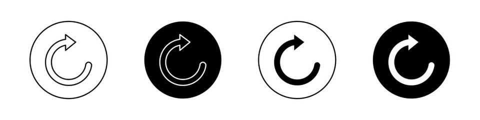 Refresh icons vectors for web designs.