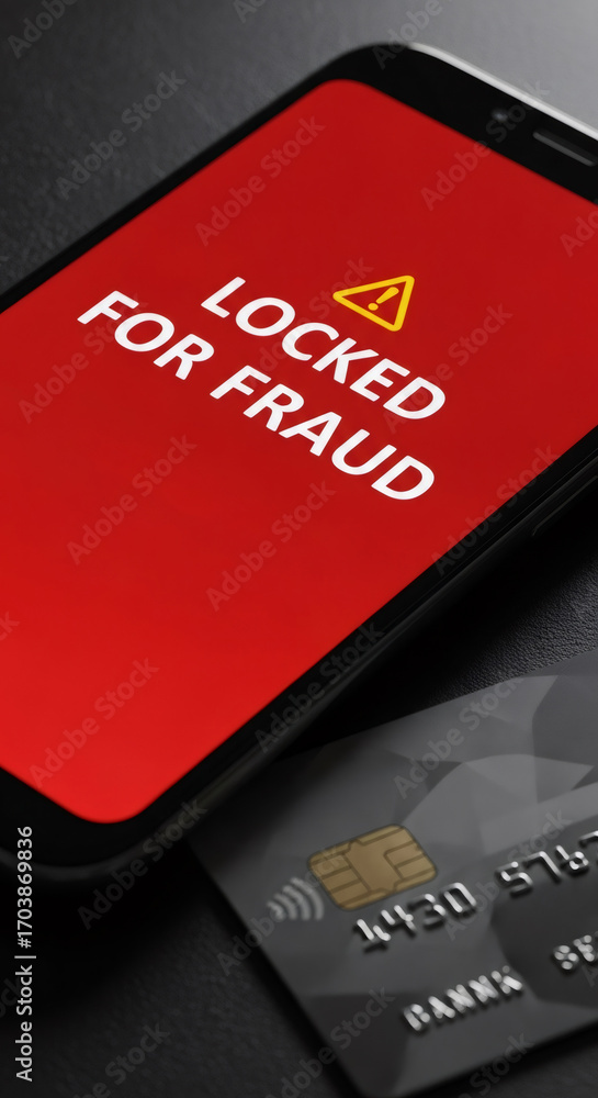 Poster mobile phone displaying a 