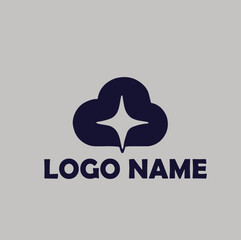 SaaS platforms product logo simple flat vector illustration Icon