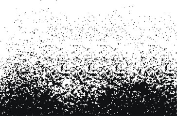Black spray paint texture on white background. grunge design, and modern creative artwork, Abstract splatter effect for graffiti. old spray texture backdrop.