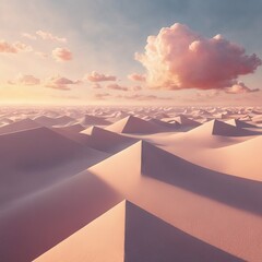 desert landscape, 3d