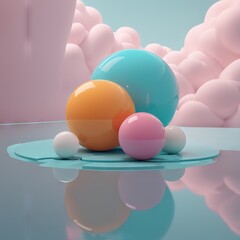 3d , modern background
