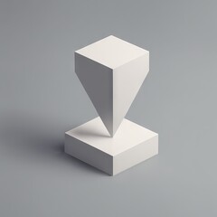 white podium with background. 3d illustration. illustration