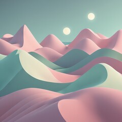 3d ed illustration of beautiful landscape