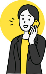 man talking on the phone