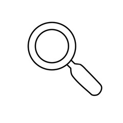 Magnifying Glass Icon – Search and Zoom Symbol Vector