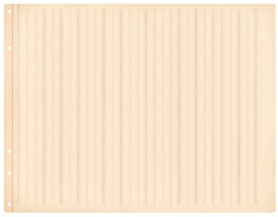 Naklejka premium Vintage Loose-Leaf Paper Sheet with Lines and Perforations for Organization