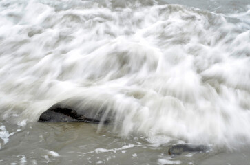 water flowing into the water