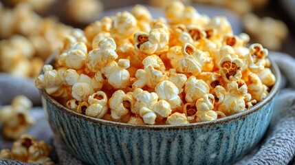 Close-up of a bowl of popcorn