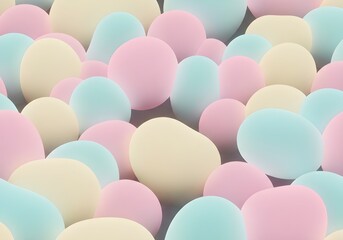 pastel soft spheres abstract background