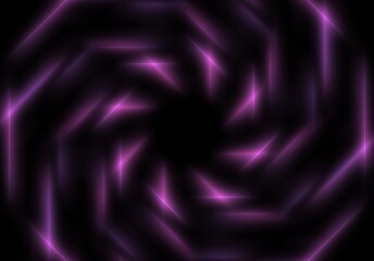 abstract geometric neon light lines kaleidoscope mandala art Vibrant neon spiral design with glowing purple, pink, and yellow rays. Perfect for futuristic backgrounds, posters, or digital art