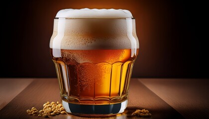 Craft Beer In A Style Appropriate Glass With Fine Foam Representing High Quality Flavor