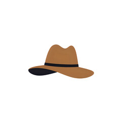 cowboy hat on white background