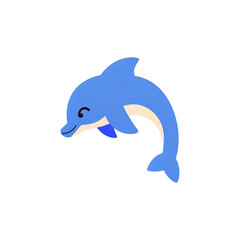 Fototapeta premium dolphin jumping isolated on white