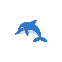 dolphin isolated on white