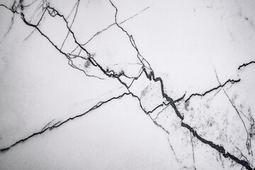 White marble texture with natural black veins