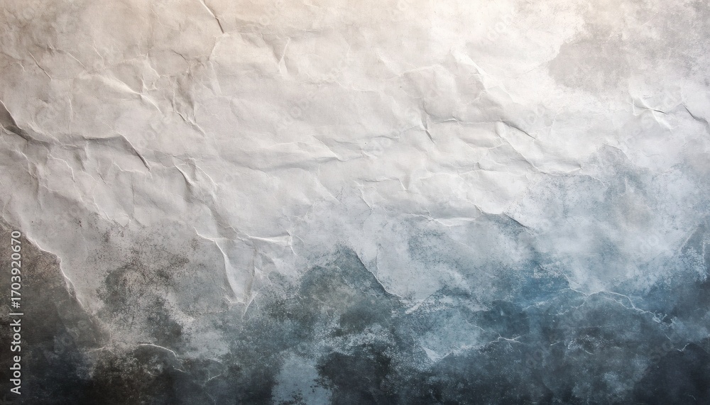 Poster this image shows a crumpled piece of paper with a gradient of white at the top transitioning to dark