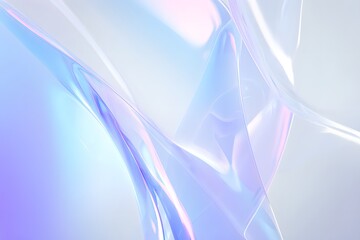 Obraz premium Elegant soft abstract pastel waves in purple and blue tones with fluid light curves, minimal futuristic background, smooth artistic gradient texture