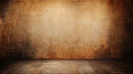 Grunge room background with spotlight