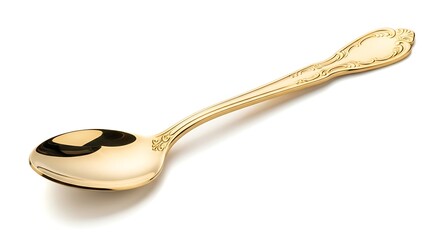 Antique ornate silver spoon with intricate floral design on the handle and bowl details.