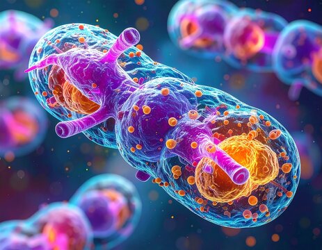 Bacterial sporulation division process, scientifically accurate04.