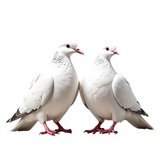 Untitled design - PNG Two white pigeon animal bird dove. (2)